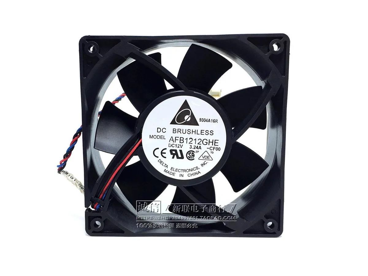 Fans Fans AFB1212GHE 120x120x38mm 12V 3.24A 3-pin TAC axial case fan — product photo