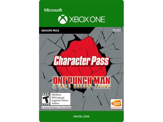 Bandai Namco Entertainment America Inc Bandai Namco 7D4-00540 One Punch Man Character Pass DLC Xbox One — product photo