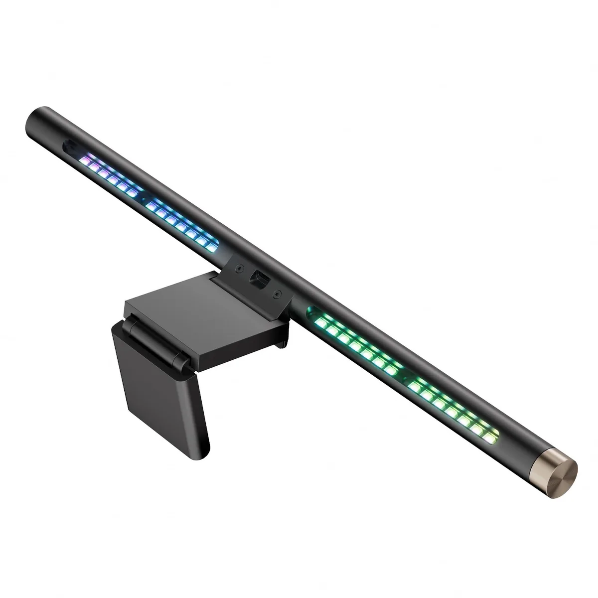 Rectangular aluminium light bar, orange finish, 21.7 inches long, USB powered