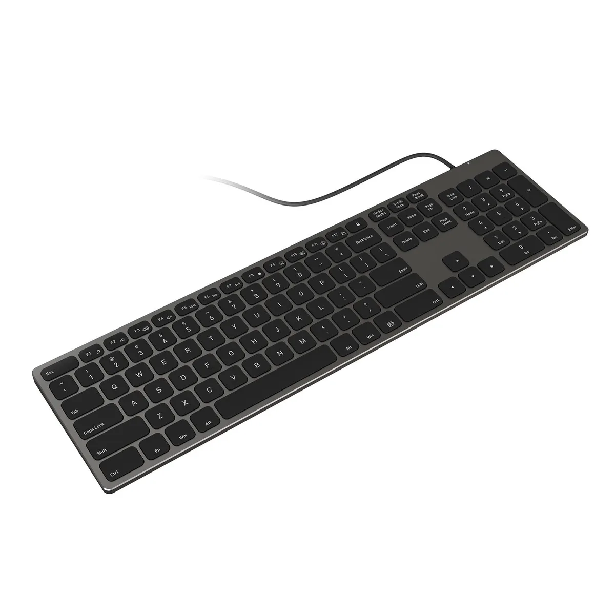 Reach Tech (Xiamen) Co., Ltd. Reach Tech (Xiamen) Co., Ltd. Aluminum USB Wired Keyboard with Numeric Keypad accessory — product photo