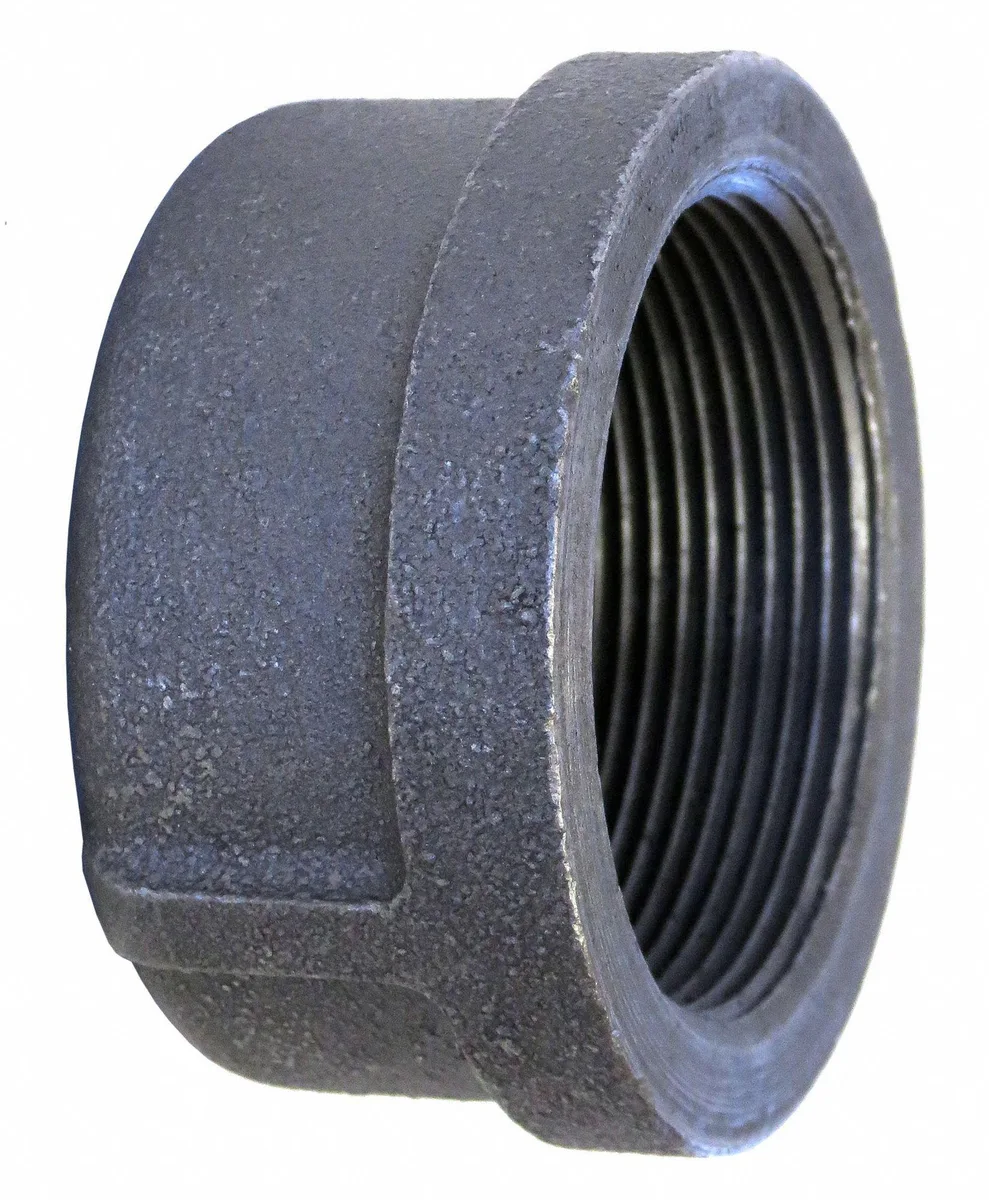 Galvanised malleable iron threaded pipe cap 5 inch nominal size