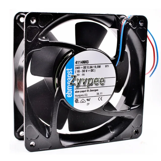 Zyvpee Zyvpee 4114NH3 120x38mm 24V 0.8A 2-wire case fan — product photo