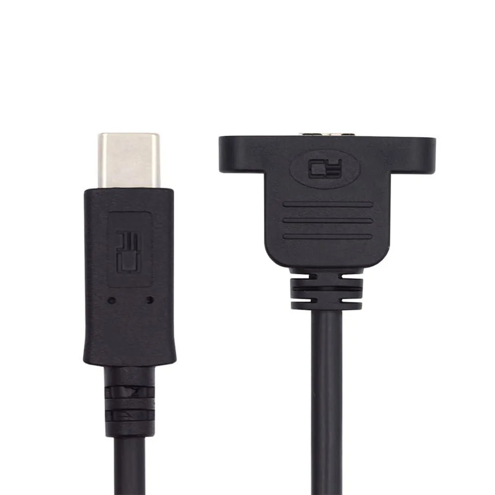 LORDWORLD LORDWORLD USB-C Male to Micro USB 3.0 Female Extension Cable Screw Mount 5Gbps — product photo