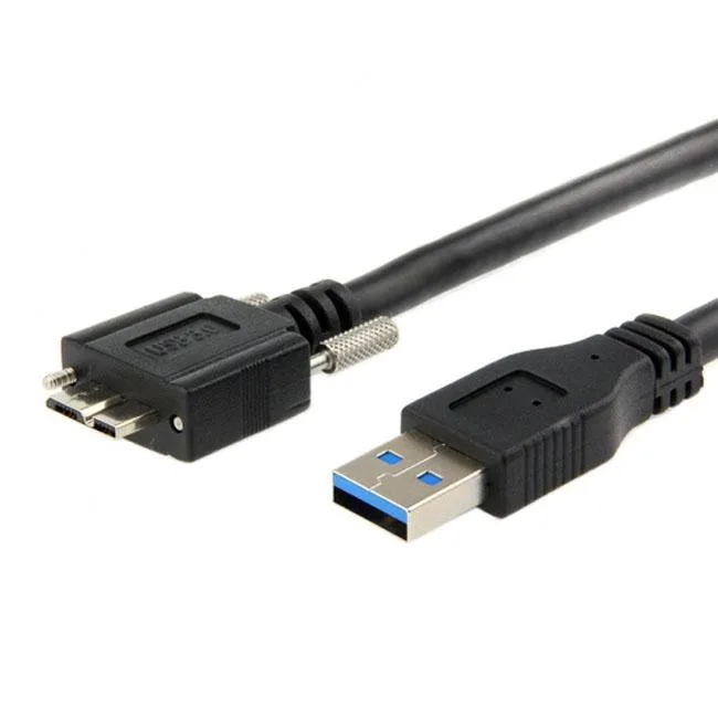 SHENZHEN JIMIER ELECTRONICS CO,. LTD. SHENZHEN JIMIER USB 3.0 A to Micro USB 3.0 B Cable 1.2m with Mount Screws — product photo