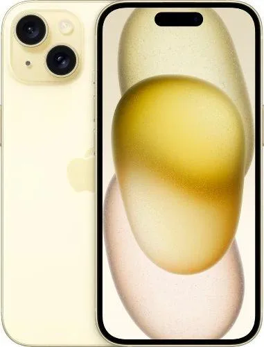 Apple Apple iPhone 15 128GB Yellow Fully Unlocked cell phones - unlocked — product photo