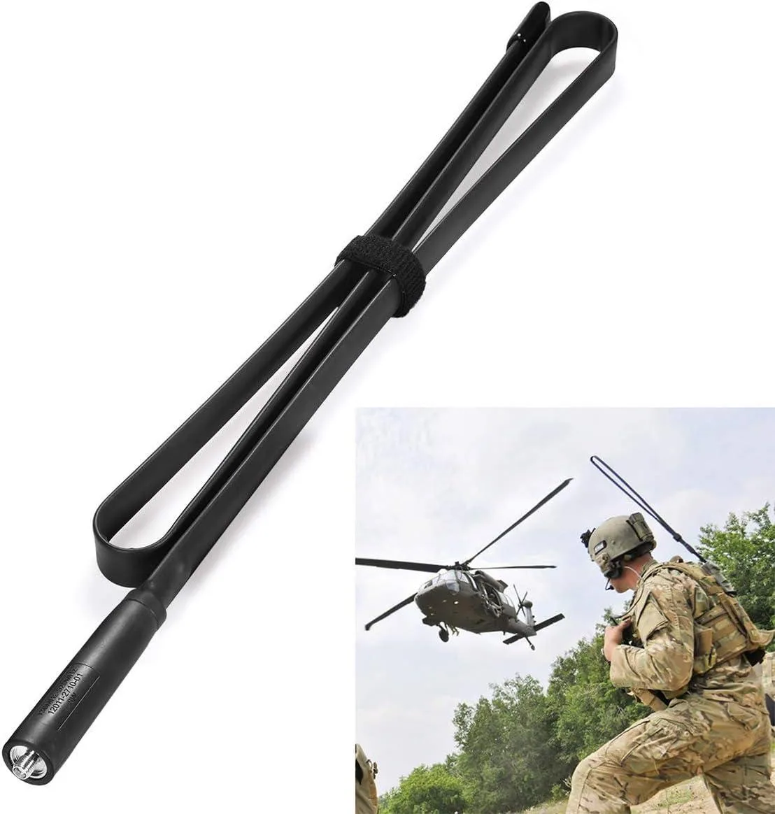 usbroway usbroway Foldable CS Tactical Antenna 136-520MHz 108cm SMA Female — product photo