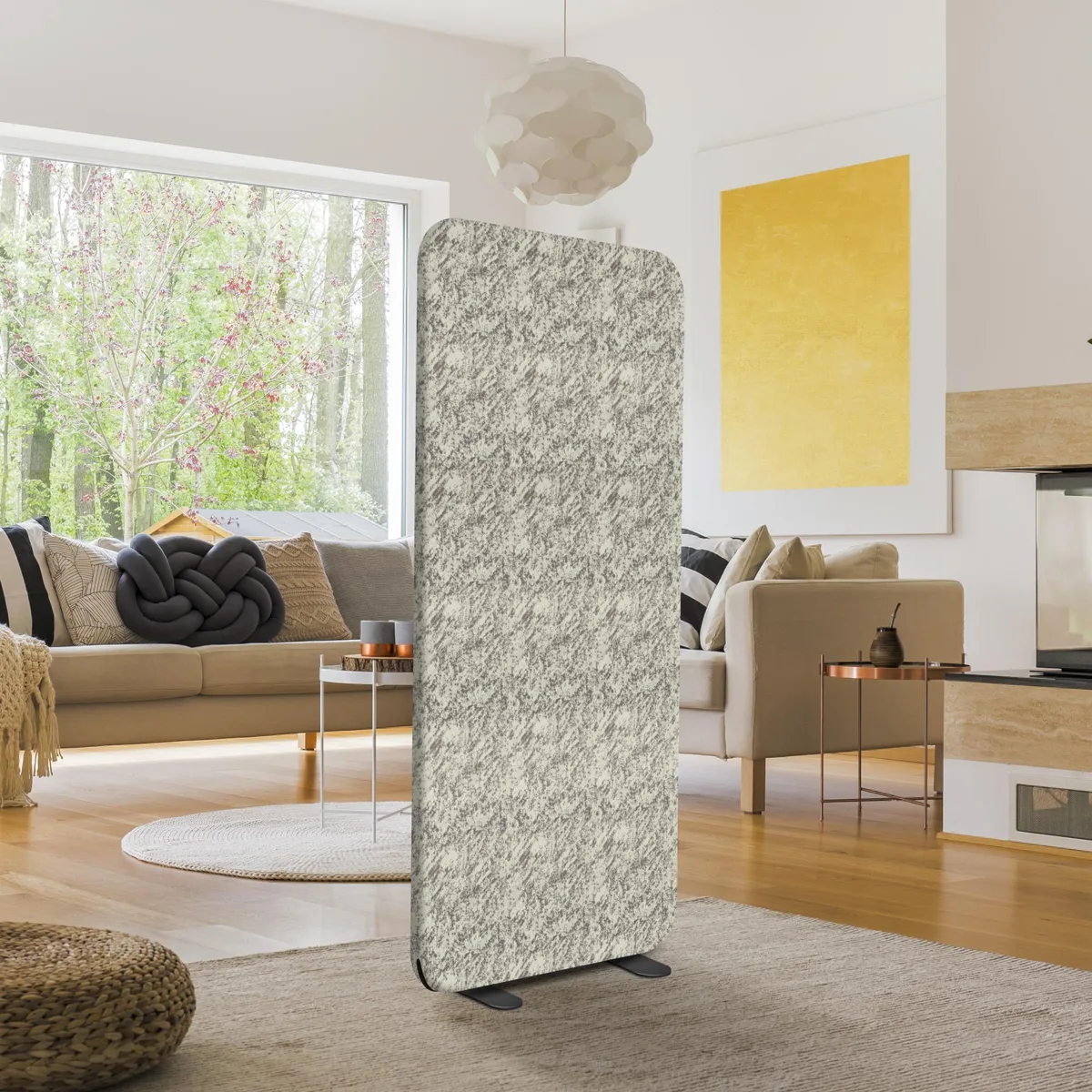 DECOLAB DECOLAB Freestanding Room Divider 29"x65" Chocomint office furniture — product photo