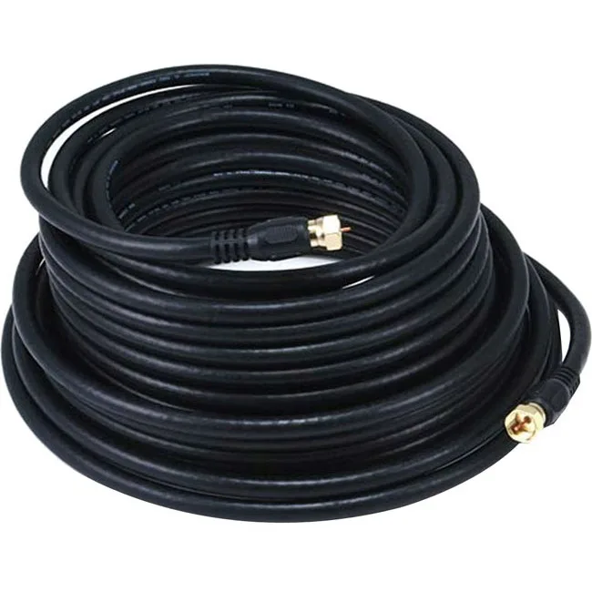 Monoprice Inc. Monoprice Inc. 103034 50 ft 18 AWG 75 Ohm Quad Shield CL2 Coaxial RF Cable Black — product photo