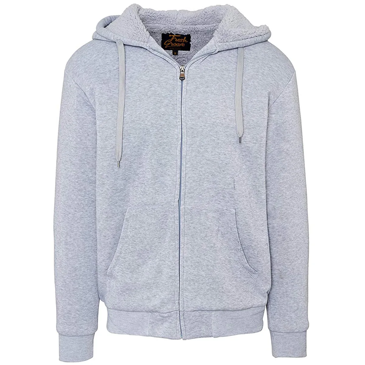 Altatac Altatac U1799 Men's Sherpa-Lined Hoodie Light Grey M — product photo