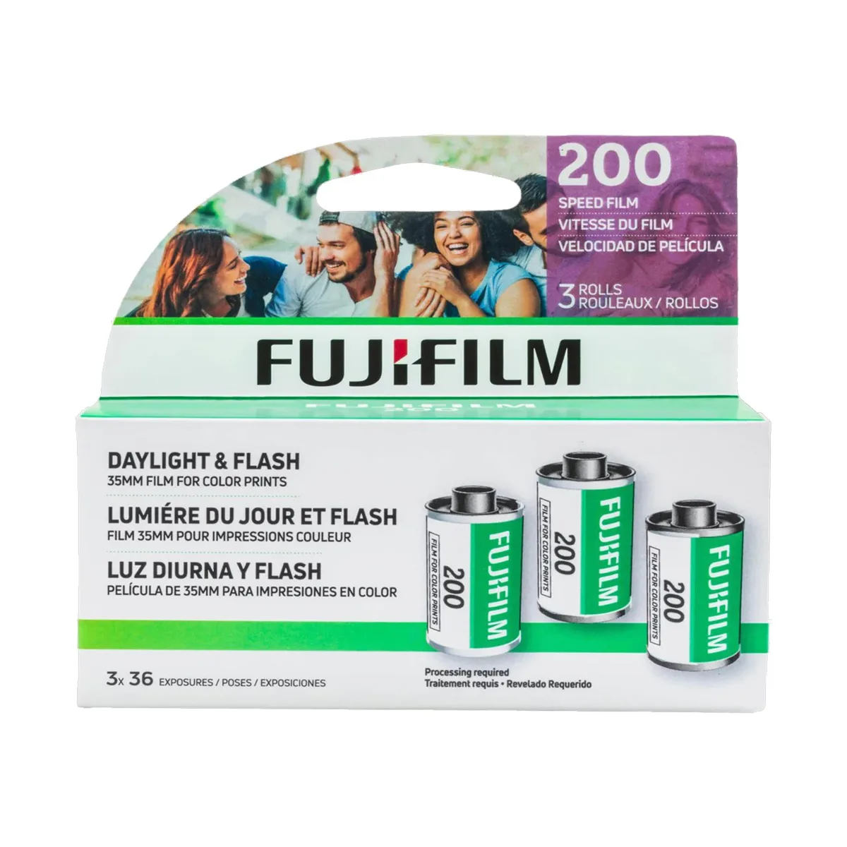 FUJIFILM FUJIFILM Fujicolor 200 35mm Colour Negative Film 36 Exposure 3x 3-Pack — product photo
