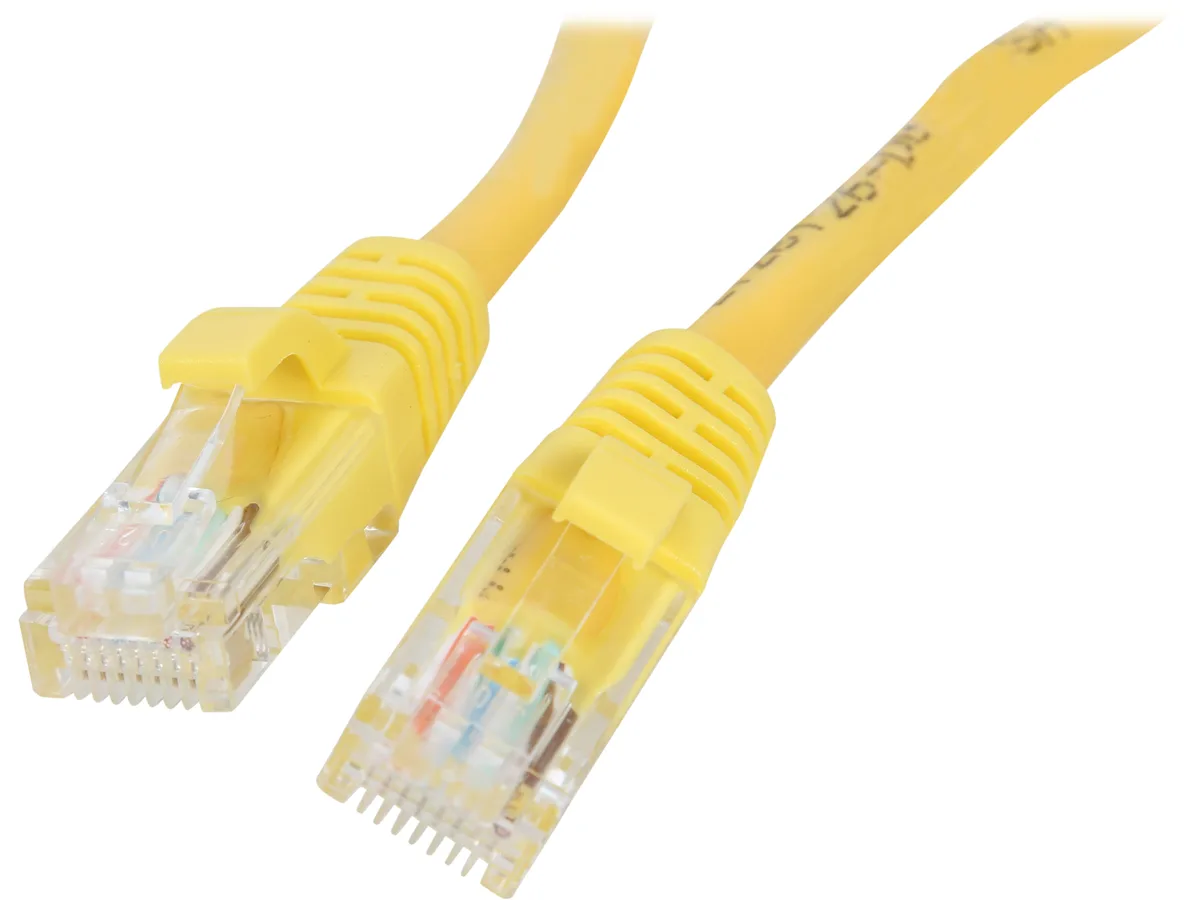Cables To Go Cables To Go 15198 Cat5e network ethernet cable 7 ft 350 MHz Yellow — product photo