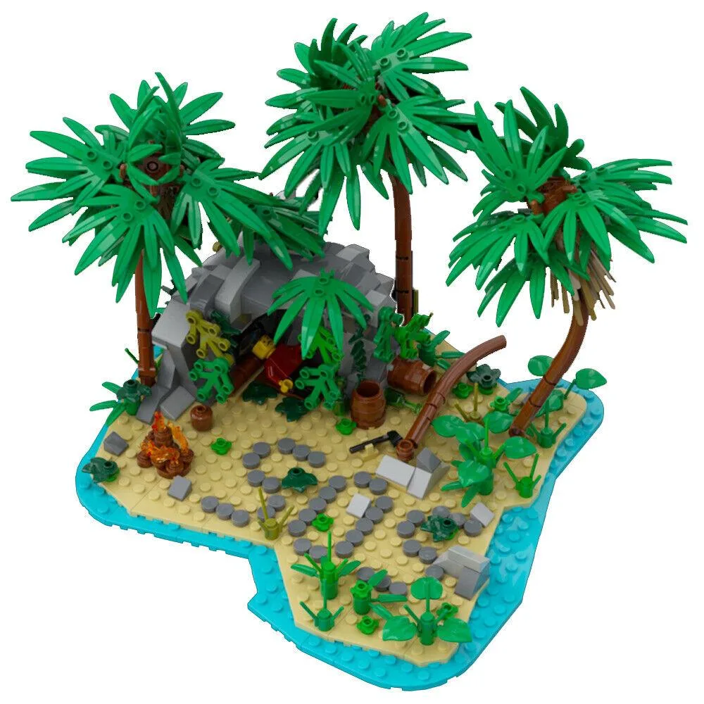 ZITIANYOUBUILD ZITIANYOUBUILD Lost Island Pirates World Series 468 Pieces MOC Educational Building Set — product photo