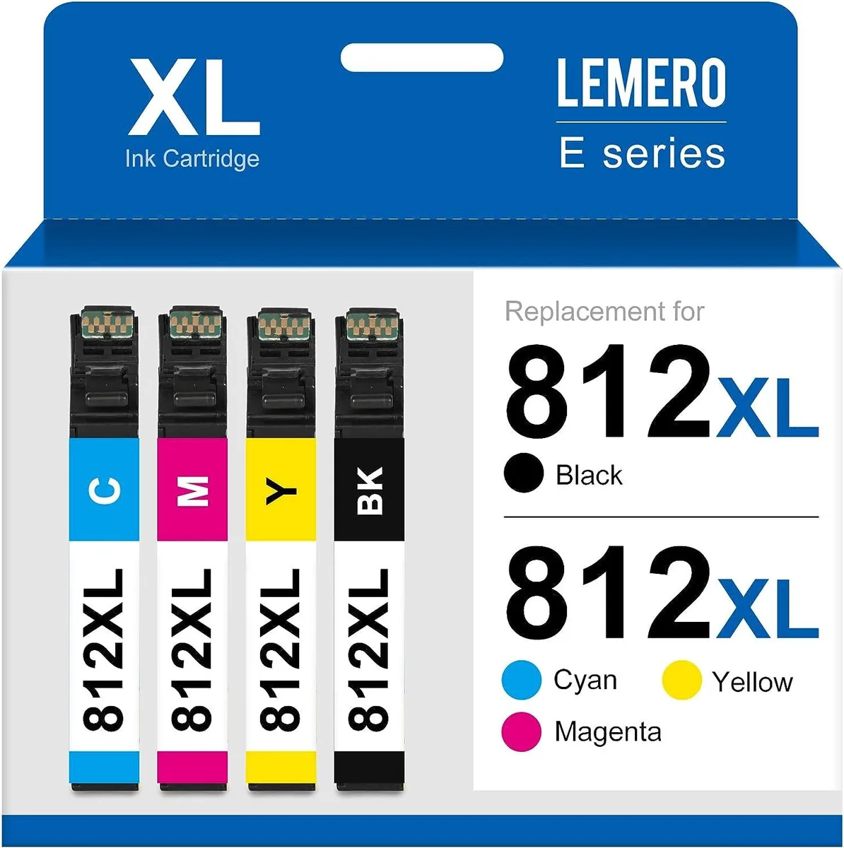 NuoTo NuoTo 812XL Ink Cartridges 4-Pack BK/C/M/Y 1100pp — product photo