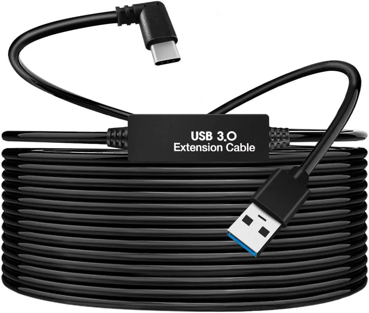 Aomoproing Aomoproing VR Link Cable USB 3.1 to USB C 26.25 ft 90 degree connector — product photo