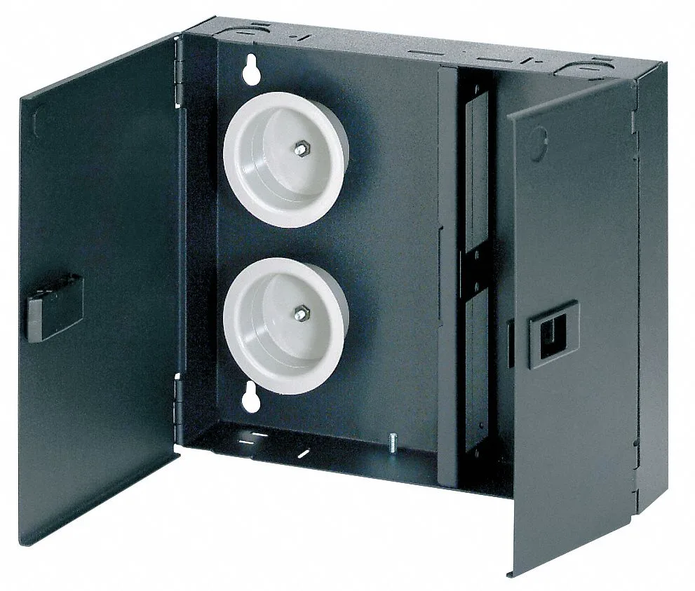 Panduit Panduit FWME2 Wall-Mount Fiber Enclosure 2 Cassettes Black 12x10.2x2.3in — product photo