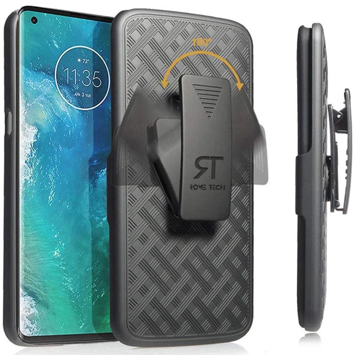 Rome Tech Rome Tech Moto Edge Plus 6.7" (2020) Belt Clip Holster Case — product photo