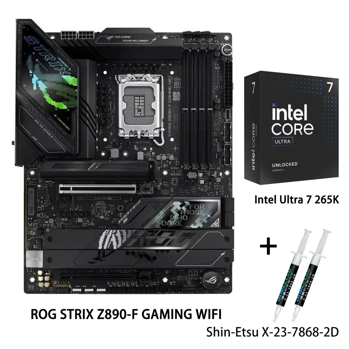 ASUS ASUS ROG STRIX Z890-F GAMING WIFI Intel Core Ultra 7 265K Combo — product photo