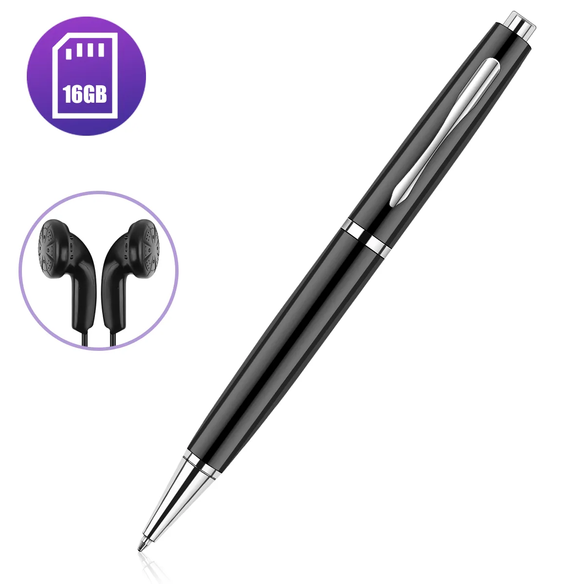 siroka siroka voice recorder 16GB black — product photo