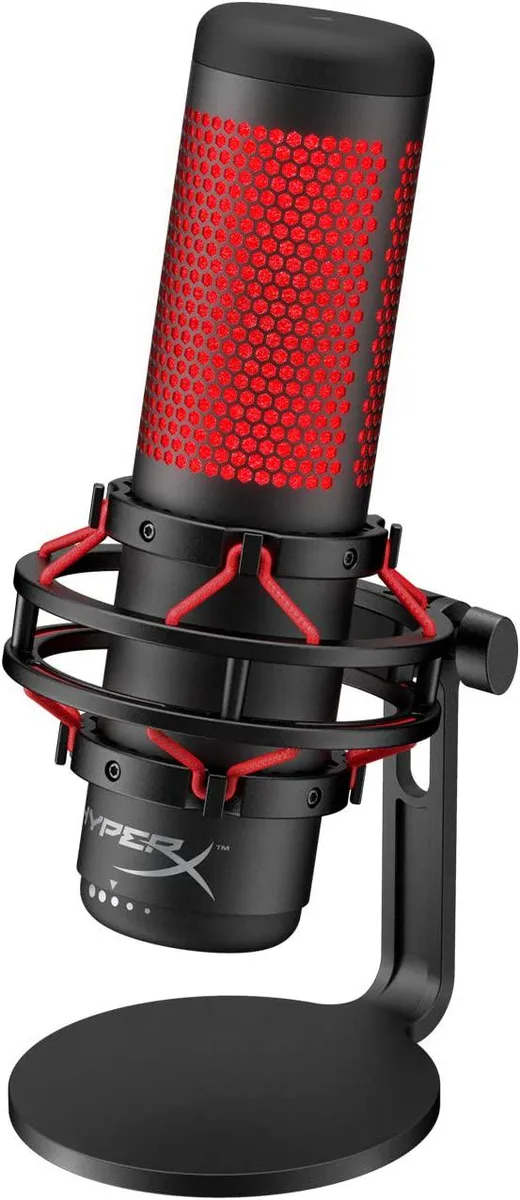HP HP HyperX QuadCast USB Condenser Microphone Red 76579MICROPHONE 48Hz 16-bit 3.5mm 710g — product photo