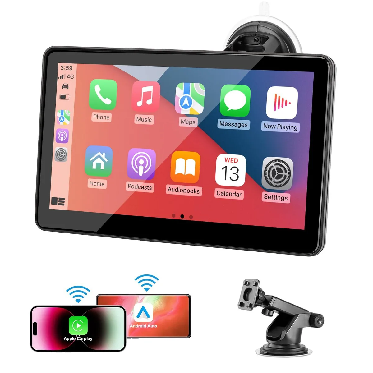  Metra Q10 7" Wireless CarPlay Android Auto Mobile Video — product photo