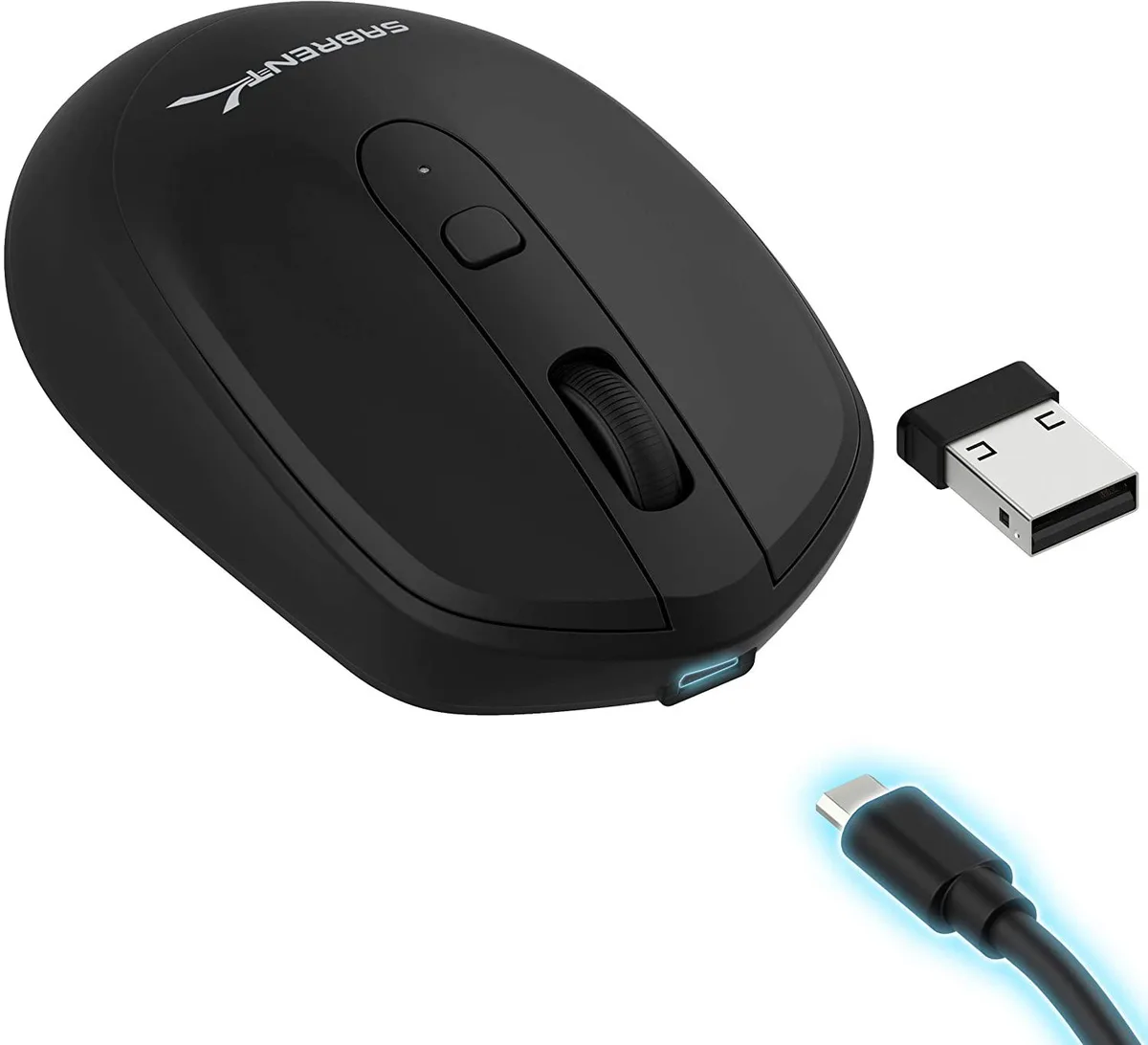 Sabrent Sabrent 2.4GHz Rechargeable Wireless Mouse MS-RCWM — product photo