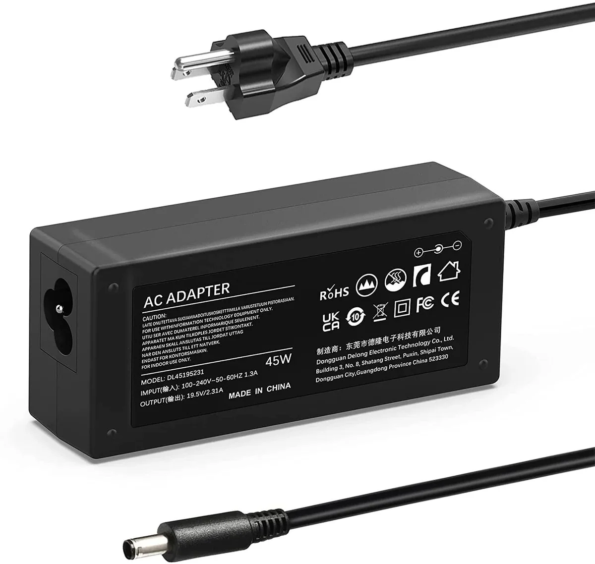 myVolts myVolts 45W AC Adapter Laptop Charger for Dell Inspiron — product photo
