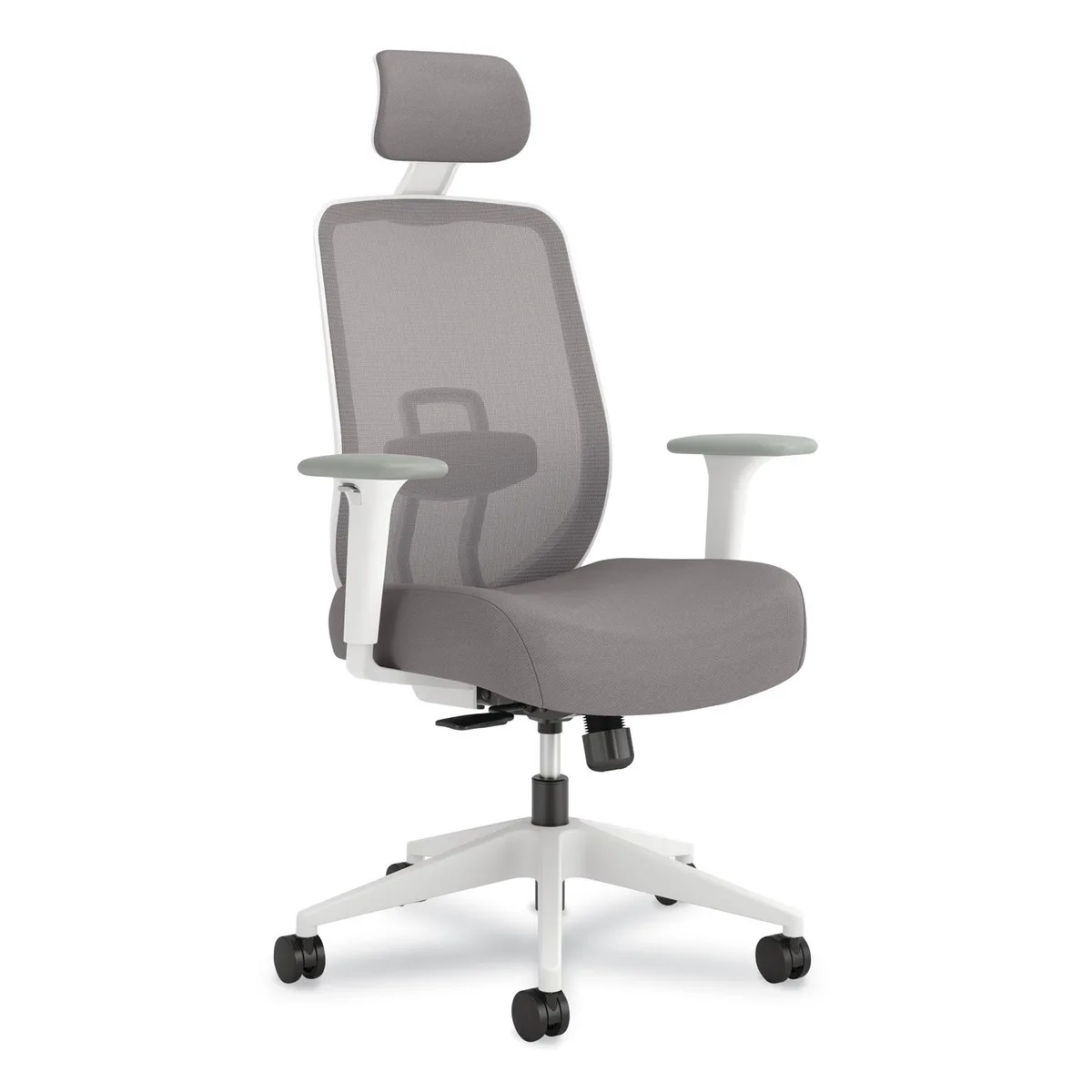 HON HON HPTCC1T1UM.WHT office chair gray seat gray/white back white base 17.95 to 21.1 seat height — product photo