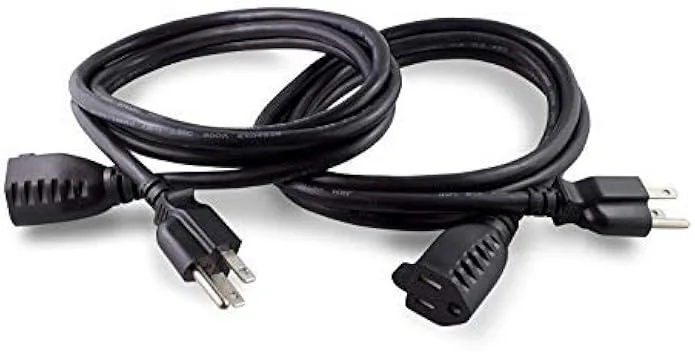 TAURKENAM TAURKENAM 15 ft 16 AWG Power Extension Cord 2 Pack 125V 13A — product photo