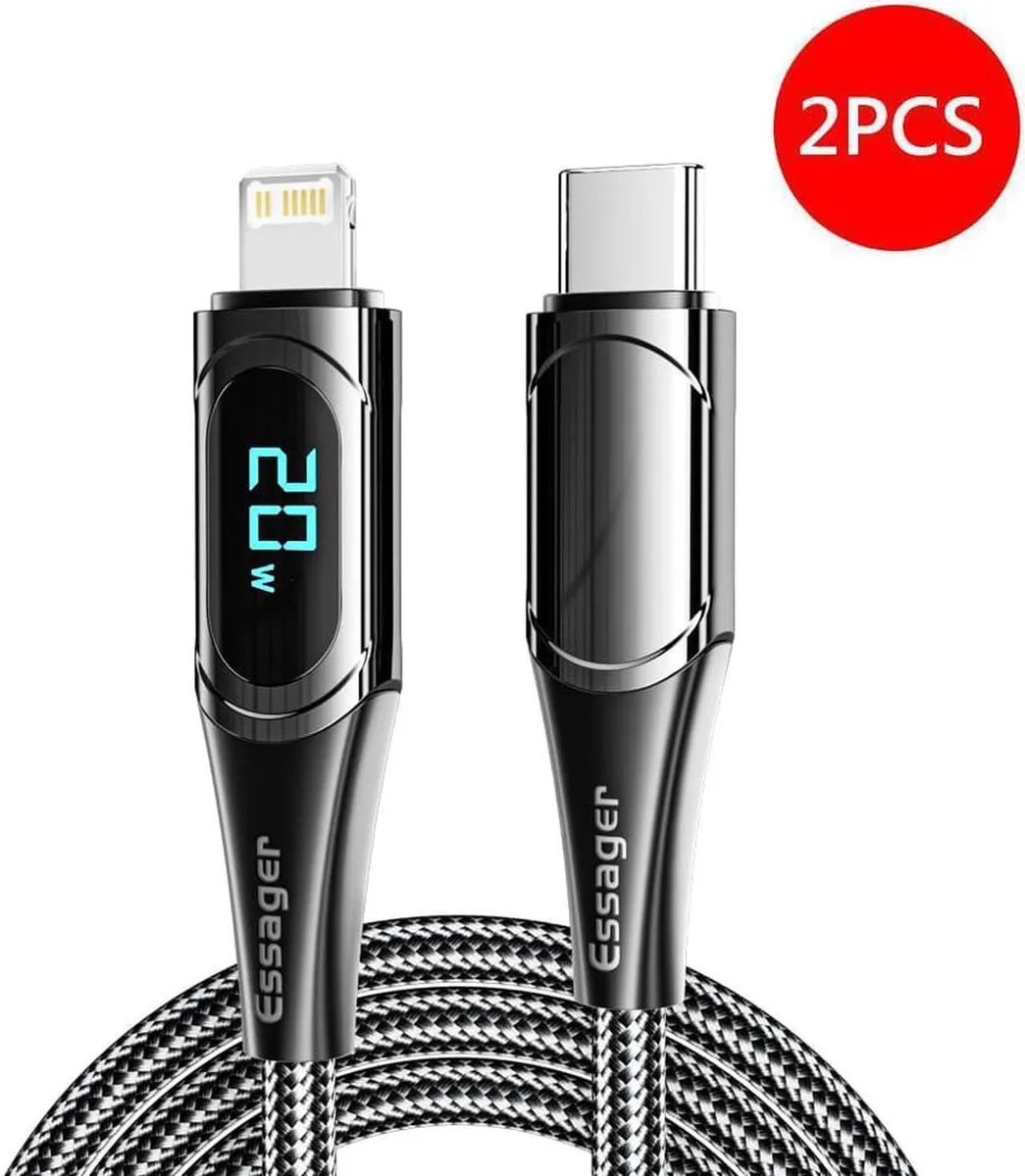 SMUGDESK SMUGDESK USB C to Lightning Cable 2 Pack 3.3FT MFi 20W PD — product photo
