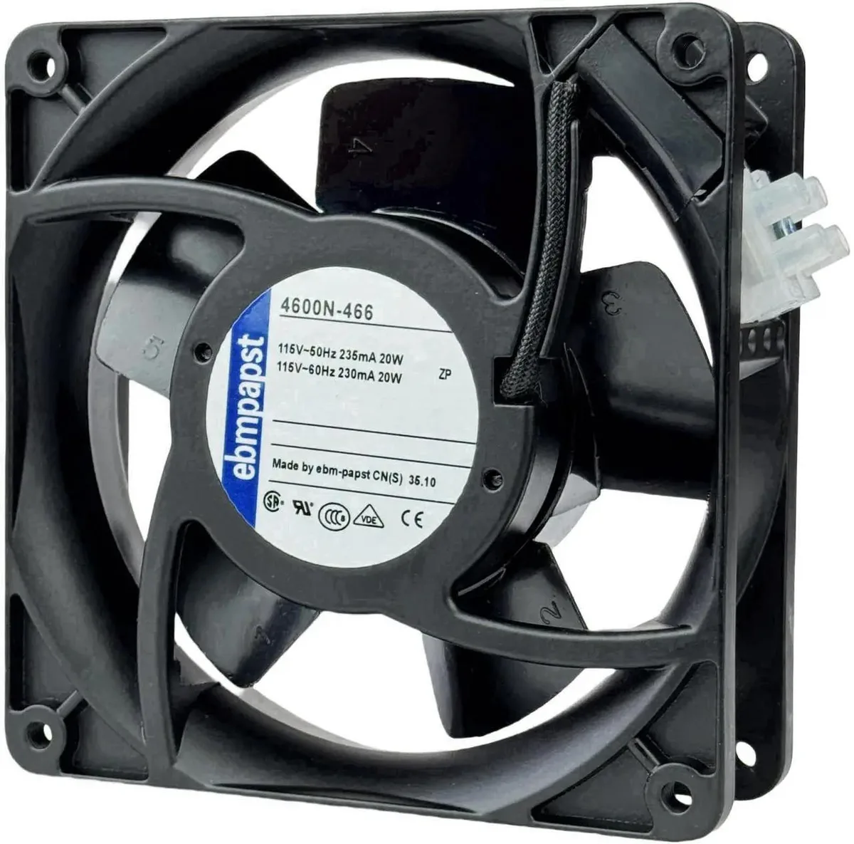 Vszerda Vszerda 4600N-466 Axial Fan 115V 20W 106CFM 120×120×38mm — product photo