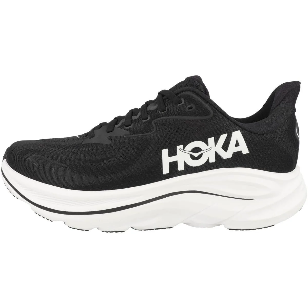 HOKA HOKA Clifton 10 Sneaker Black/White 10.5 — product photo