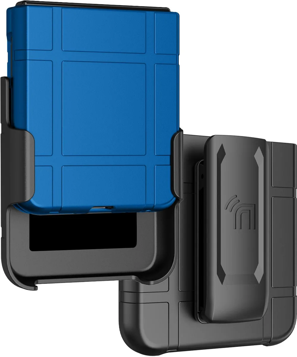 Nakedcellphone Nakedcellphone Hard Case &amp; Belt Clip Holster for Motorola RAZR ULTRA 2025/2026 - Blue — product photo