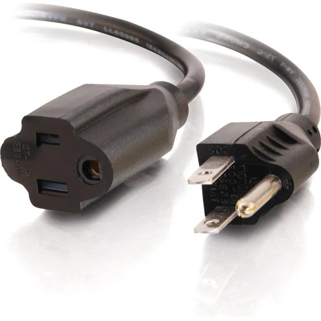Cables To Go Cables To Go 03115 18 AWG Power Extension Cord 6 ft NEMA 5-15P to 5-15R Black — product photo