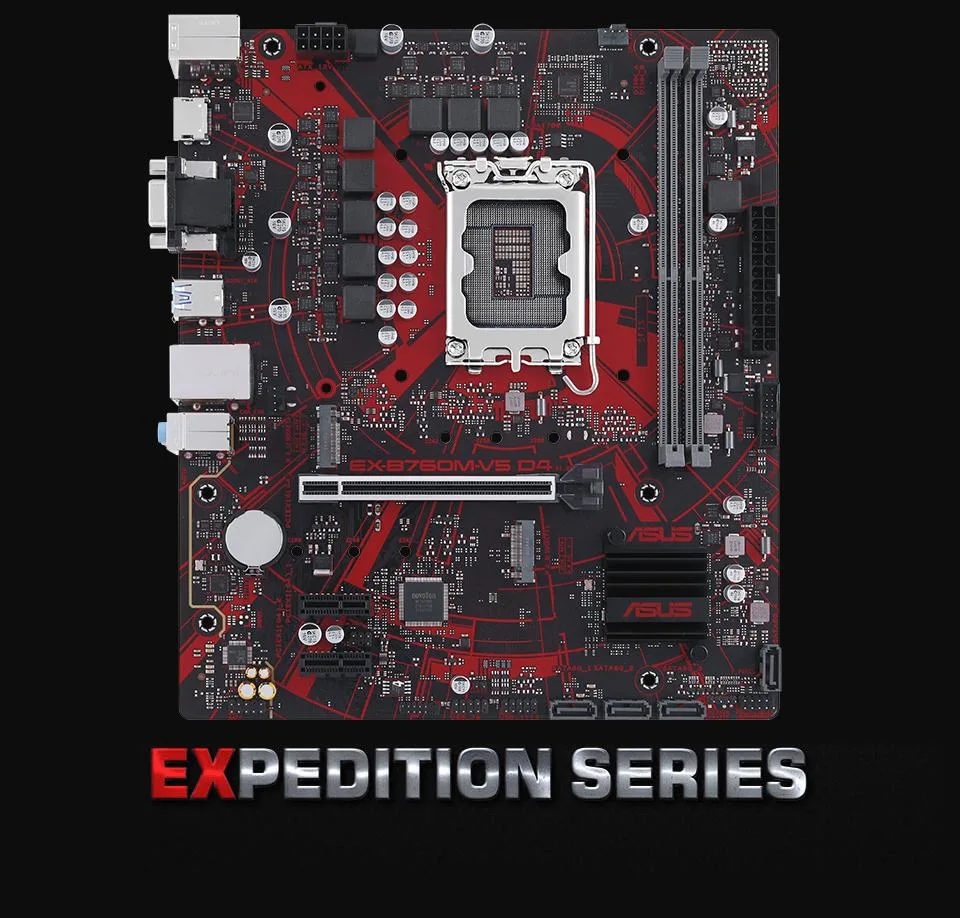 ASUS ASUS EX-B760M-V5 D4 Intel motherboard — product photo