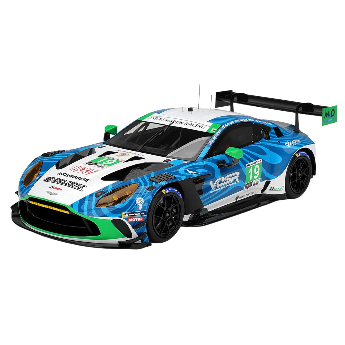 Top Speed Top Speed Aston Martin Vantage GT3 EVO #19 van der Steur Racing 1/18 Hobby Collectible — product photo