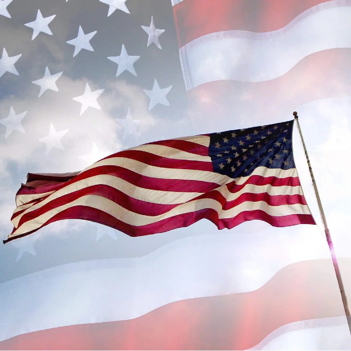 hometeczone hometeczone American Flag 3x5 ft 210D Oxford Nylon — product photo