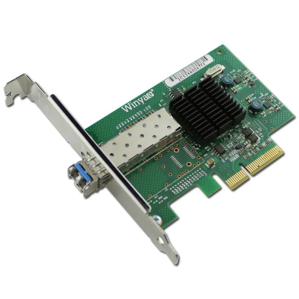 Graviton Graviton PCIe X4 Gigabit Fiber Card Single Mode 1310nm 10km LC Optical Transceiver Module — product photo