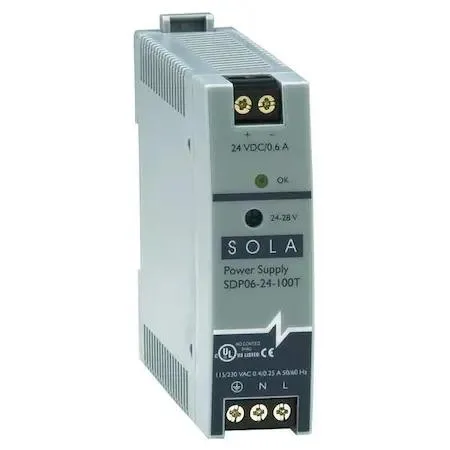 Sola/Hevi-Duty Sola/Hevi-Duty SDP0624100T 24/28V DC 15 W 0.6 A DIN Rail line protection — product photo