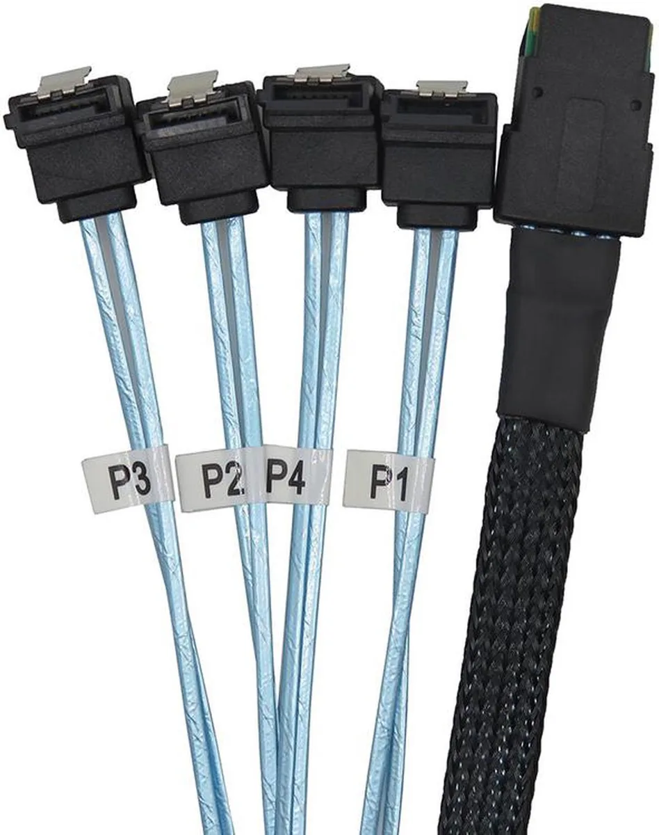 Vszerda Vszerda SFF-8087 to 4 Right-Angle SATA Cable 1.64ft — product photo