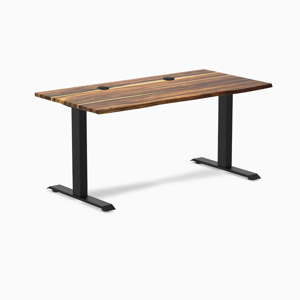 Desky Desky Zero Hardwood Office Desk Pheasantwood 60 x 30 in Matte Black — product photo