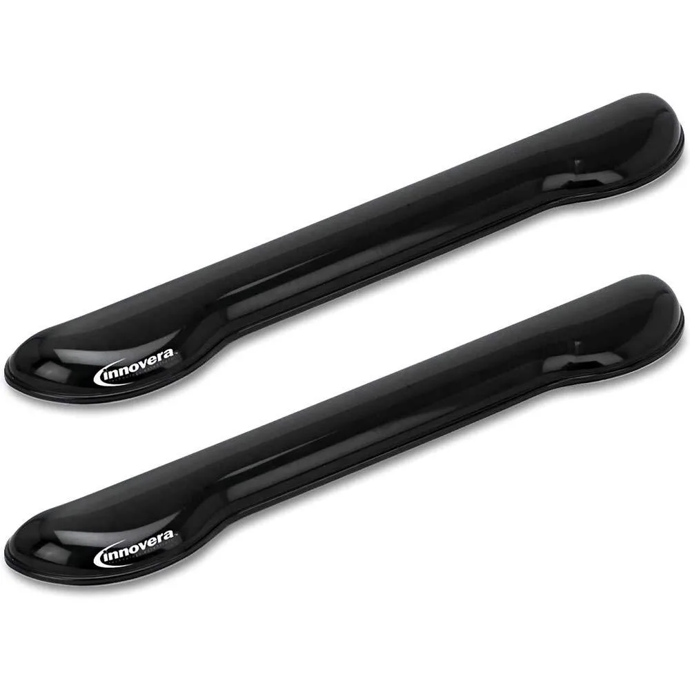  Innovera Softskin Gel Keyboard Wrist Rest Black 2-Pack IVR514512PACK — product photo