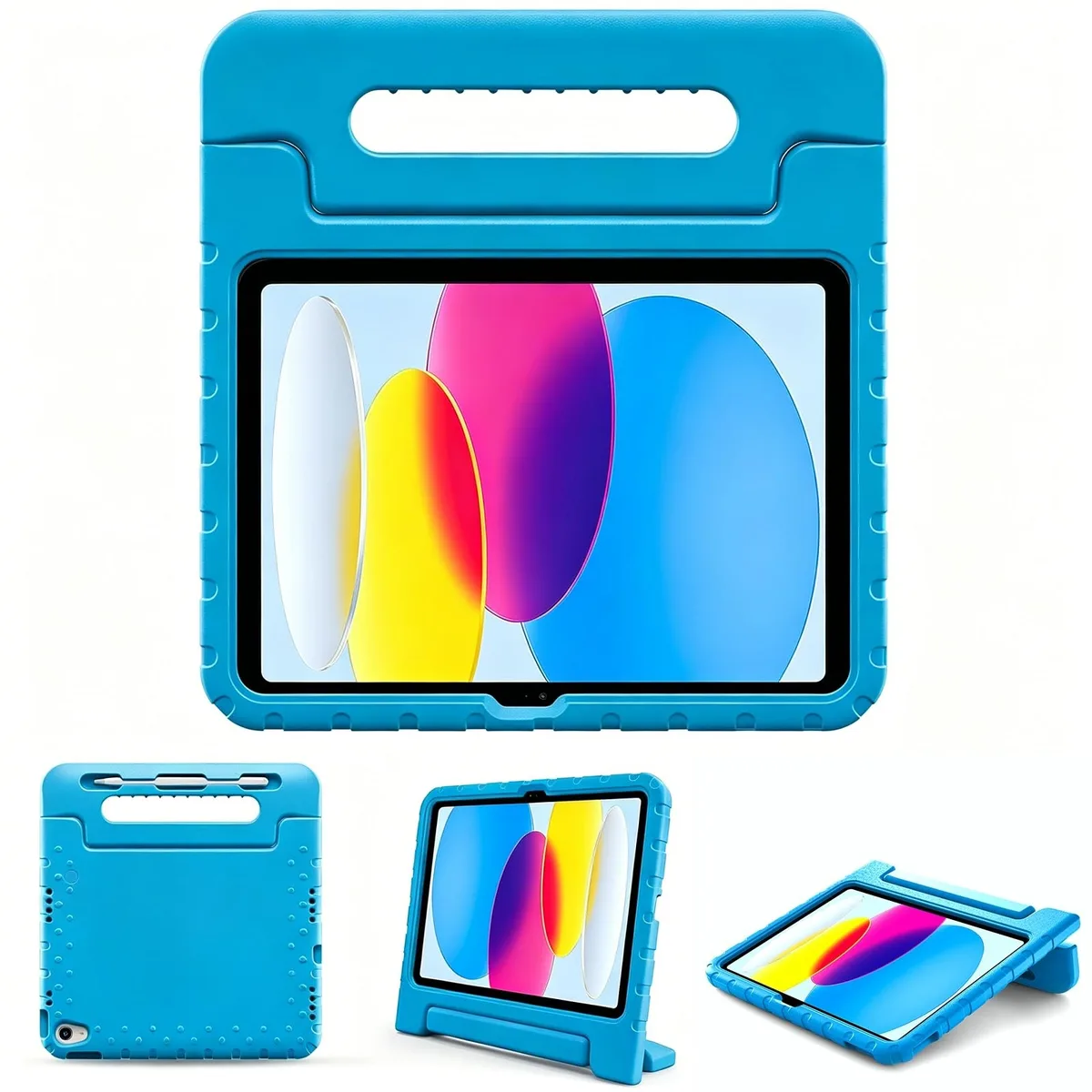  rooCASE Kids Case for iPad 11th Gen 2025 / 10th Gen 2022 (A3354/A3355/A3356) Blue — product photo