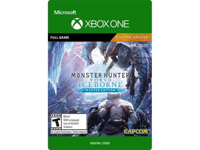 Capcom Capcom G3Q-00770 Monster Hunter World: Iceborne Master Edition Digital Deluxe downloadable game — product photo