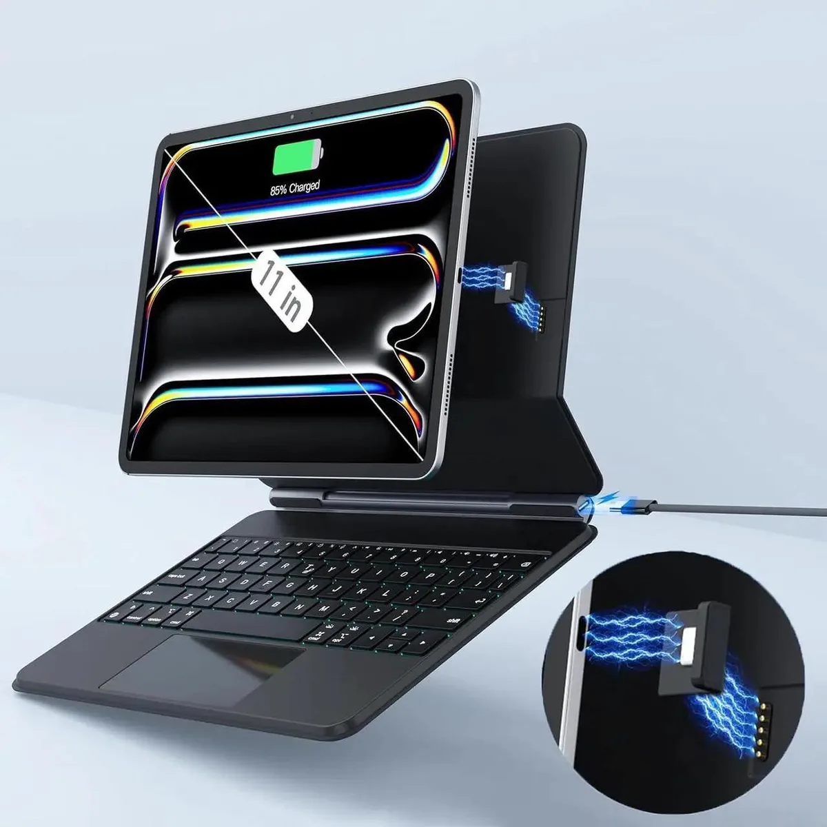BONAEVER BONAEVER A3357/A3358/A3359 Magic Keyboard Case 11 inch iPad Pro M4 2024 M5 2025 iPad accessory — product photo