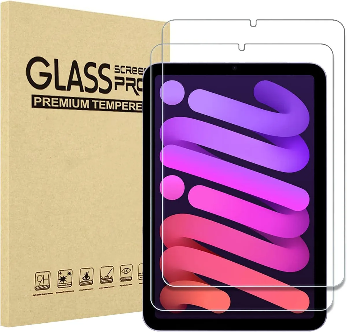 Leelbox Leelbox Screen Protector 2 Pack iPad Mini 7 2024 6 2021 8.3 inch — product photo