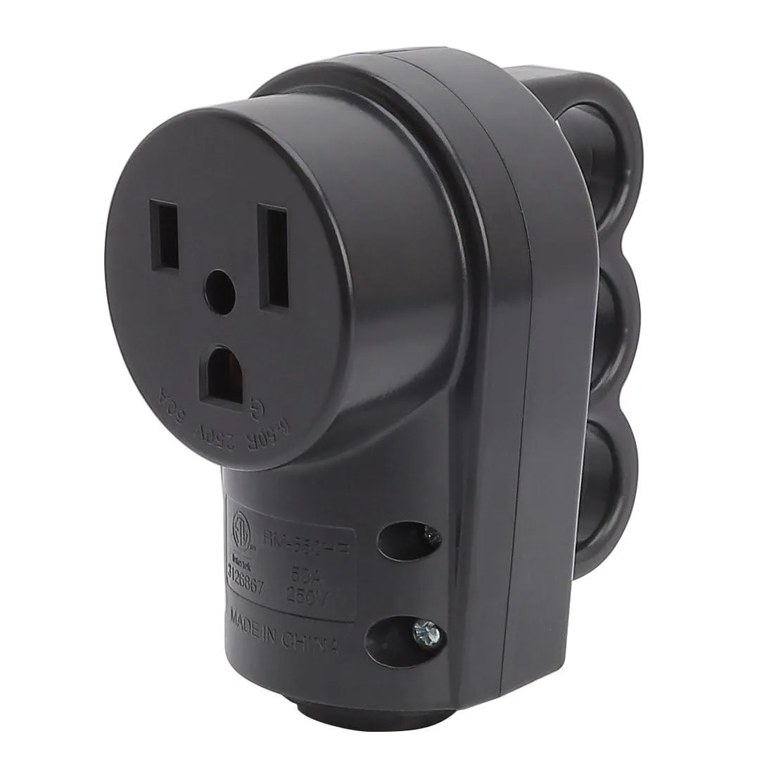 LORDWORLD LORDWORLD NEMA 6-50R 50A 250V Female Welder Socket Black — product photo
