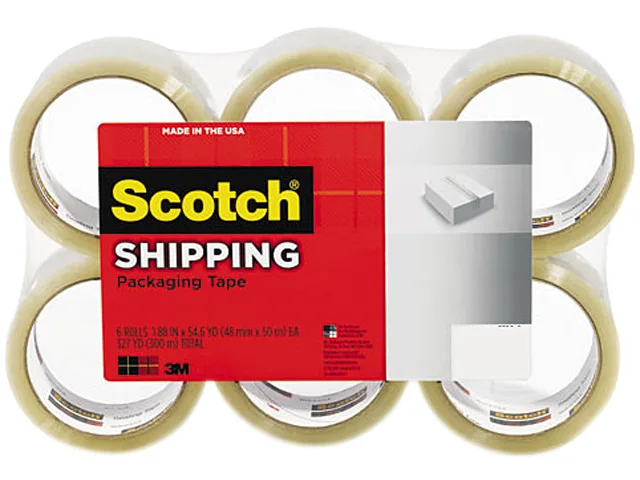 3M 3M 3350-6 Tape 1.88" x 54.6 yd Clear 6/Pack — product photo