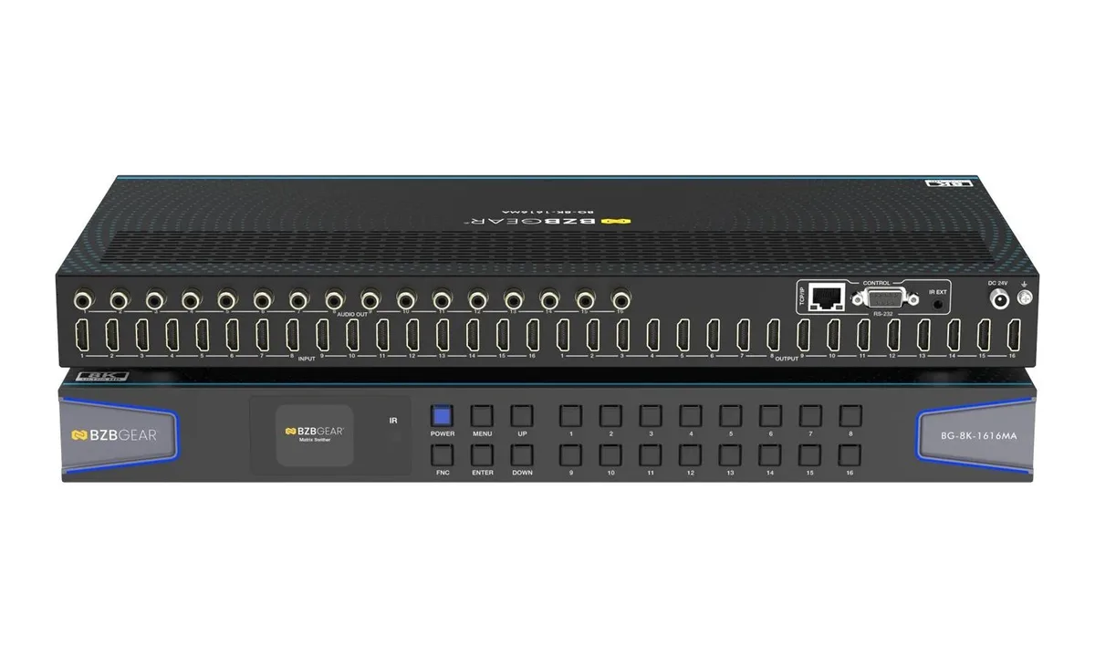 BZBGEAR BZBGEAR BG-8K-1616MA 16x16 HDMI 2.1 Matrix Switcher — product photo