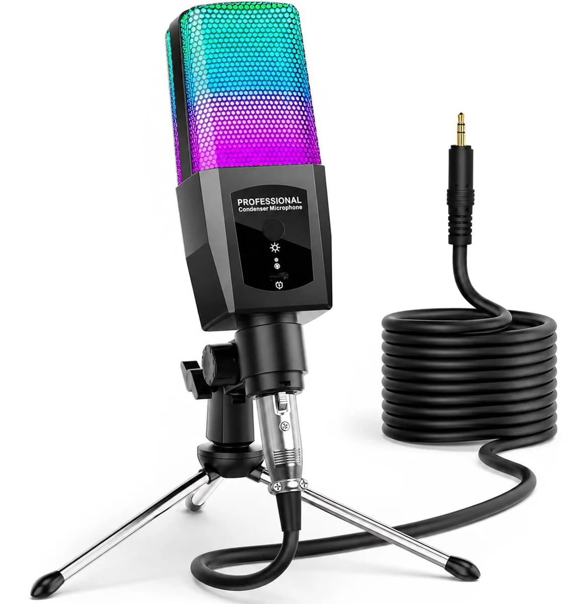 Facmogu A50507-MG-US RGB Condenser Microphone — product photo