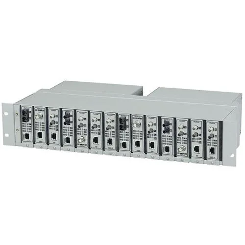 Black Box Corporation Black Box Corporation LMC200-2PS 14-slot media converter chassis — product photo